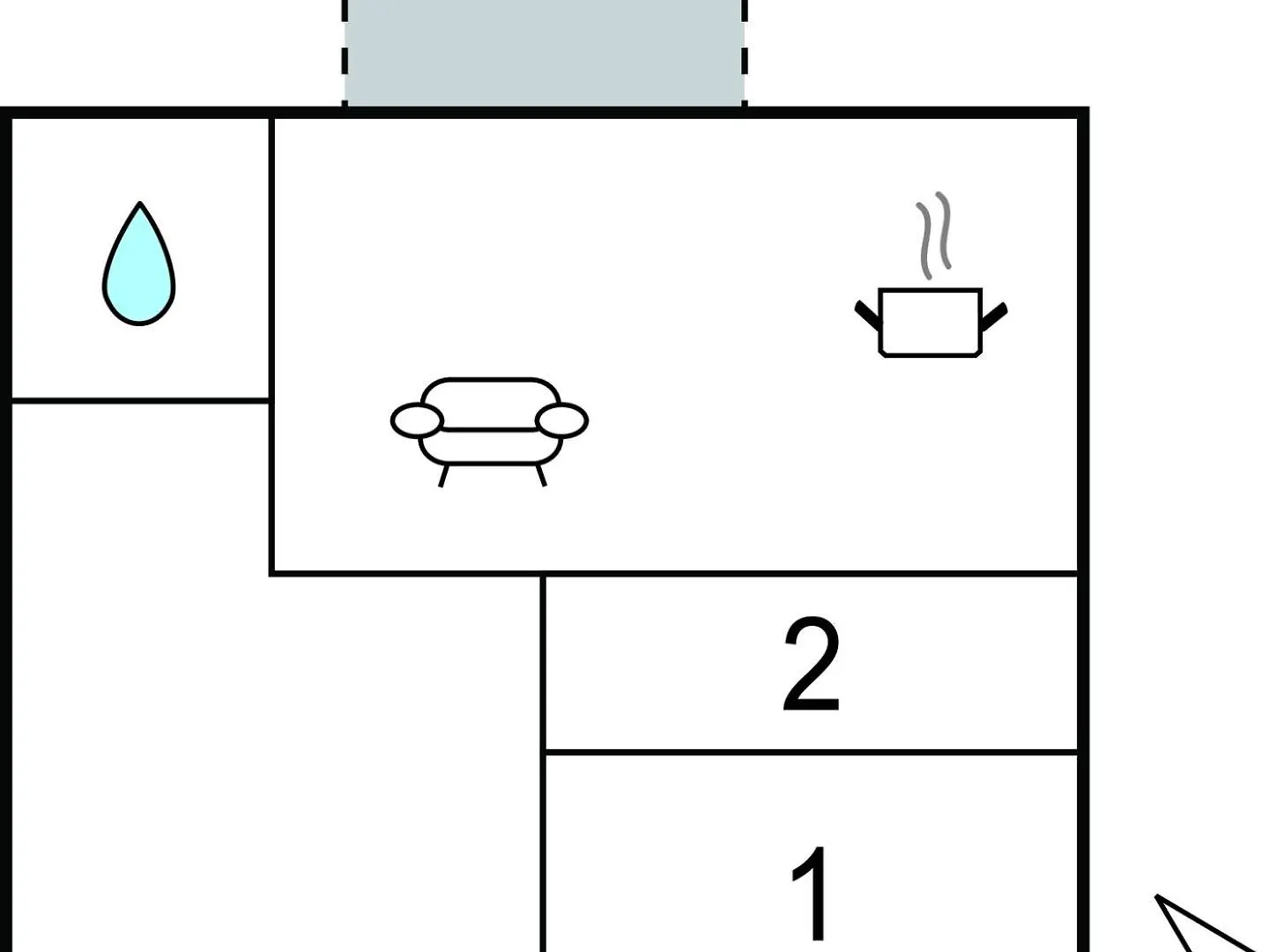 Awesome Apartment In Rtina With Kitchen